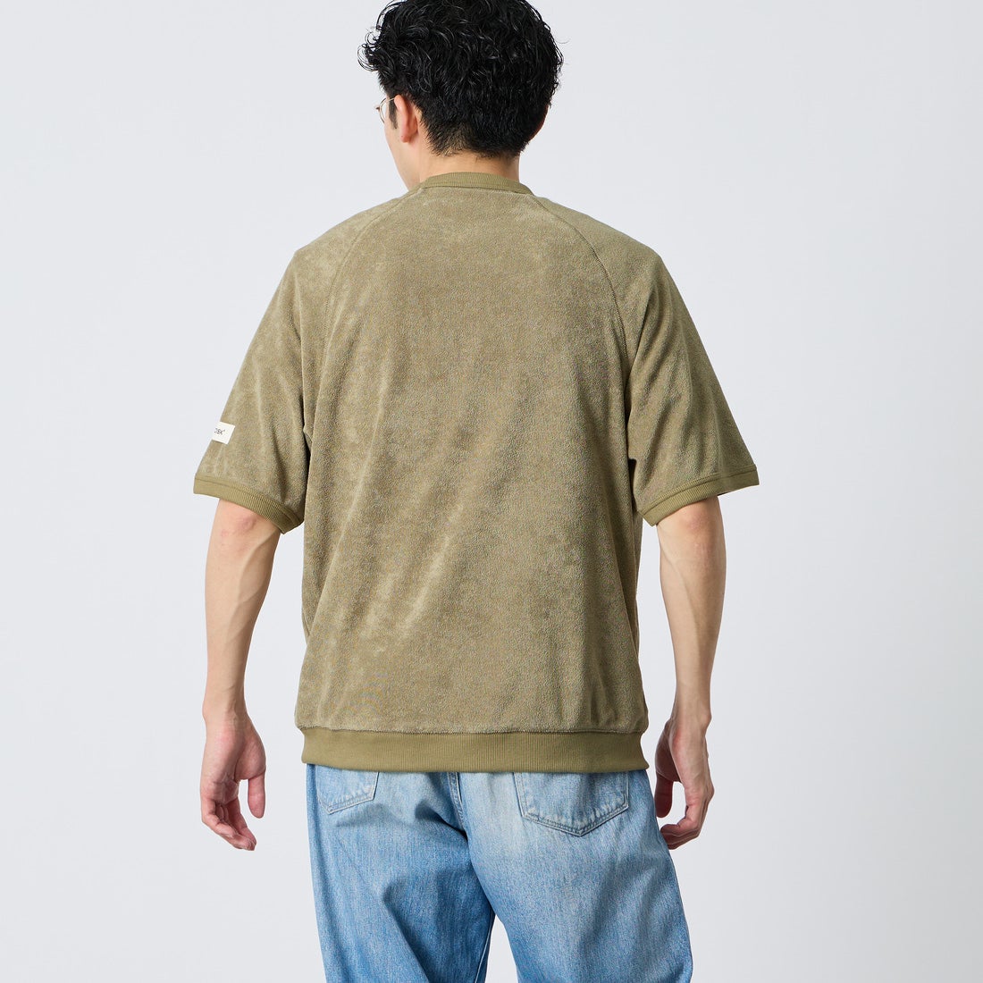 NORDISK [ノルディスク] 別注 HYGGE パイル半袖スウェット [NU11705-JF] BEG &&モデル身長：168cm 着用サイズ：M&&