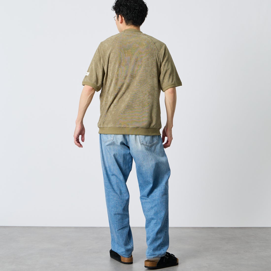 NORDISK [ノルディスク] 別注 HYGGE パイル半袖スウェット [NU11705-JF] BEG &&モデル身長：168cm 着用サイズ：M&&