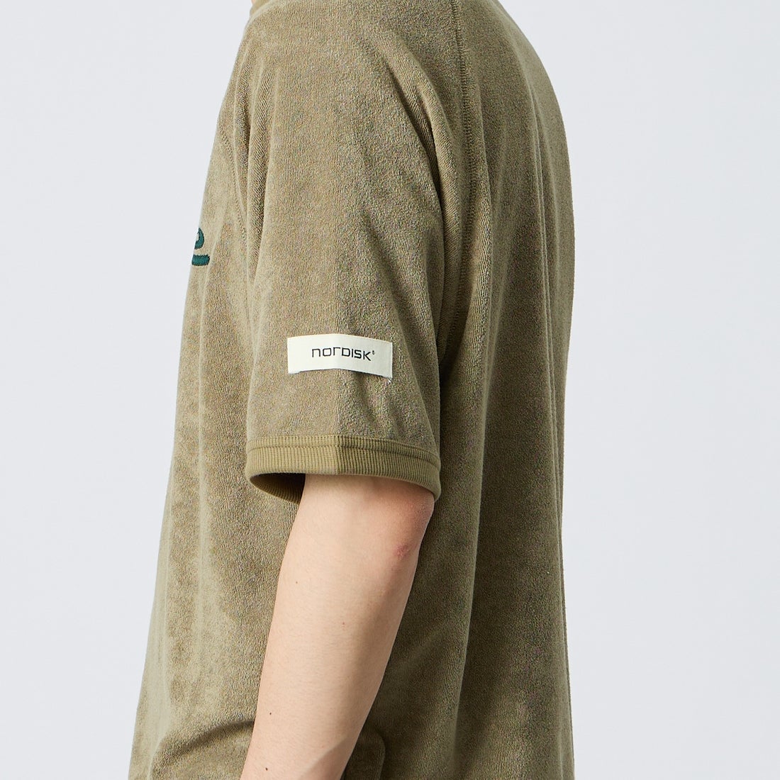NORDISK [ノルディスク] 別注 HYGGE パイル半袖スウェット [NU11705-JF] BEG &&モデル身長：168cm 着用サイズ：M&&