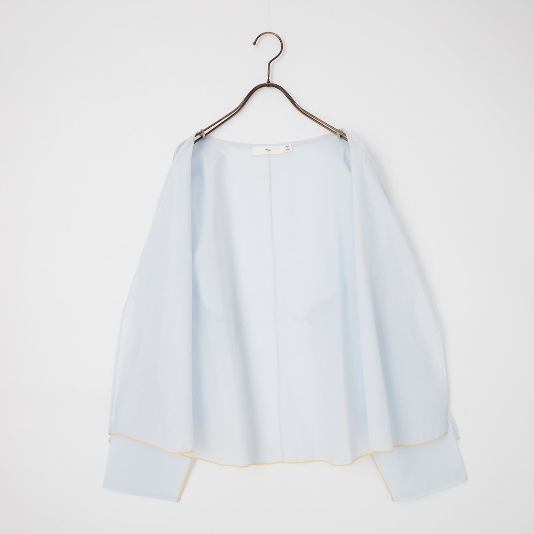 me. [ミードット] ベールコットンシアーカーディガン [ME-26106] 270 SAX