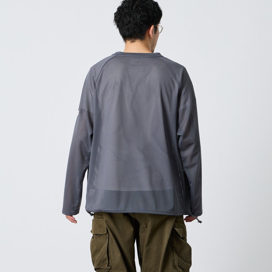 NORDISK [ノルディスク] 別注 ドローコード メッシュプルオーバー [NU11706-JF] CHR &&モデル身長：168cm 着用サイズ：M&&