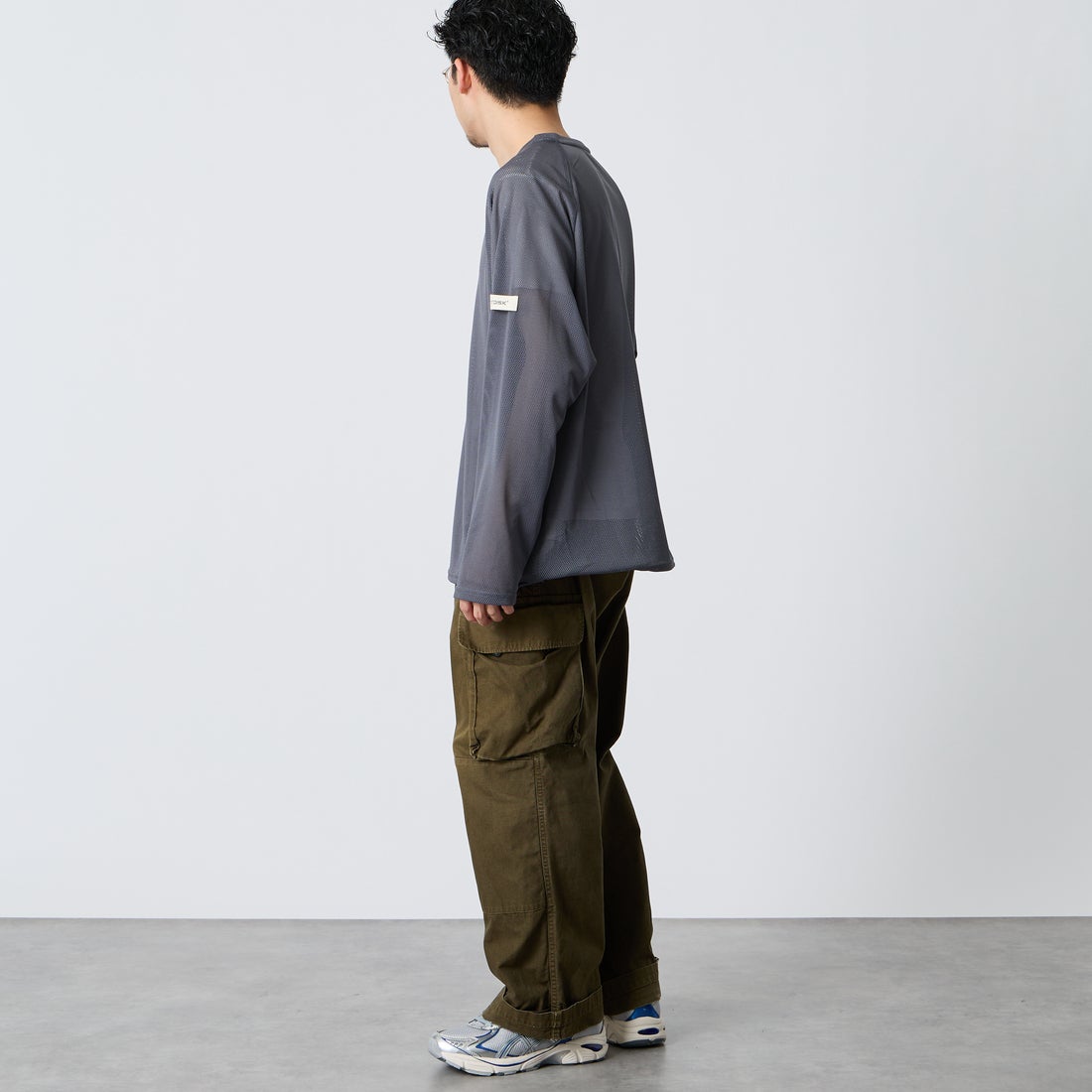 NORDISK [ノルディスク] 別注 ドローコード メッシュプルオーバー [NU11706-JF] CHR &&モデル身長：168cm 着用サイズ：M&&