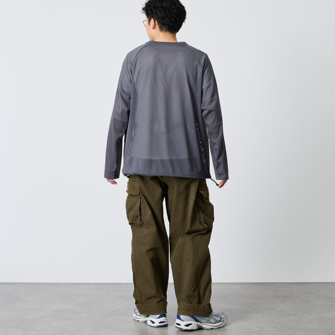 NORDISK [ノルディスク] 別注 ドローコード メッシュプルオーバー [NU11706-JF] CHR &&モデル身長：168cm 着用サイズ：M&&