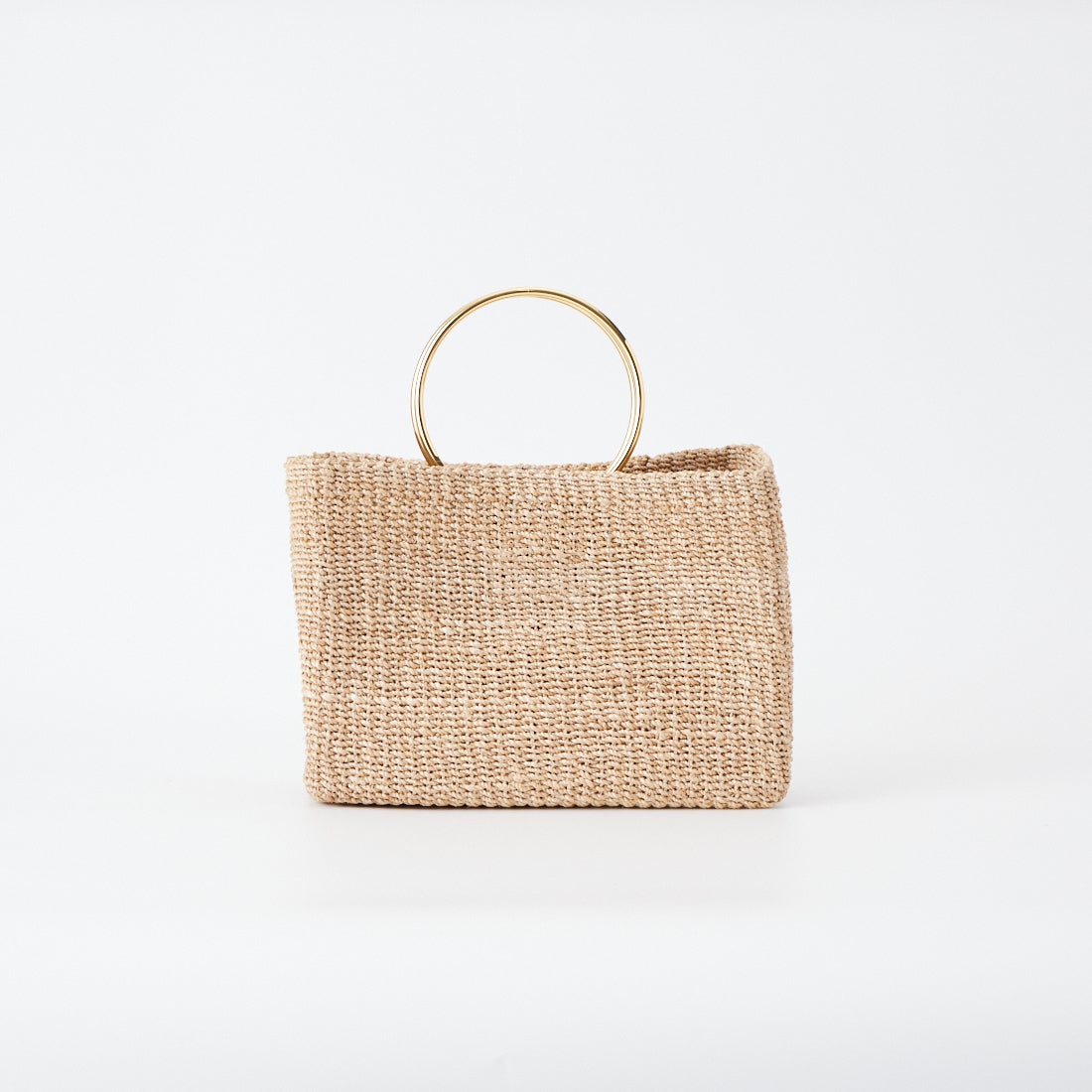 COTTO [コット] アバカスクエアハンドバッグ [CBK25-SS05] NATURAL/BK