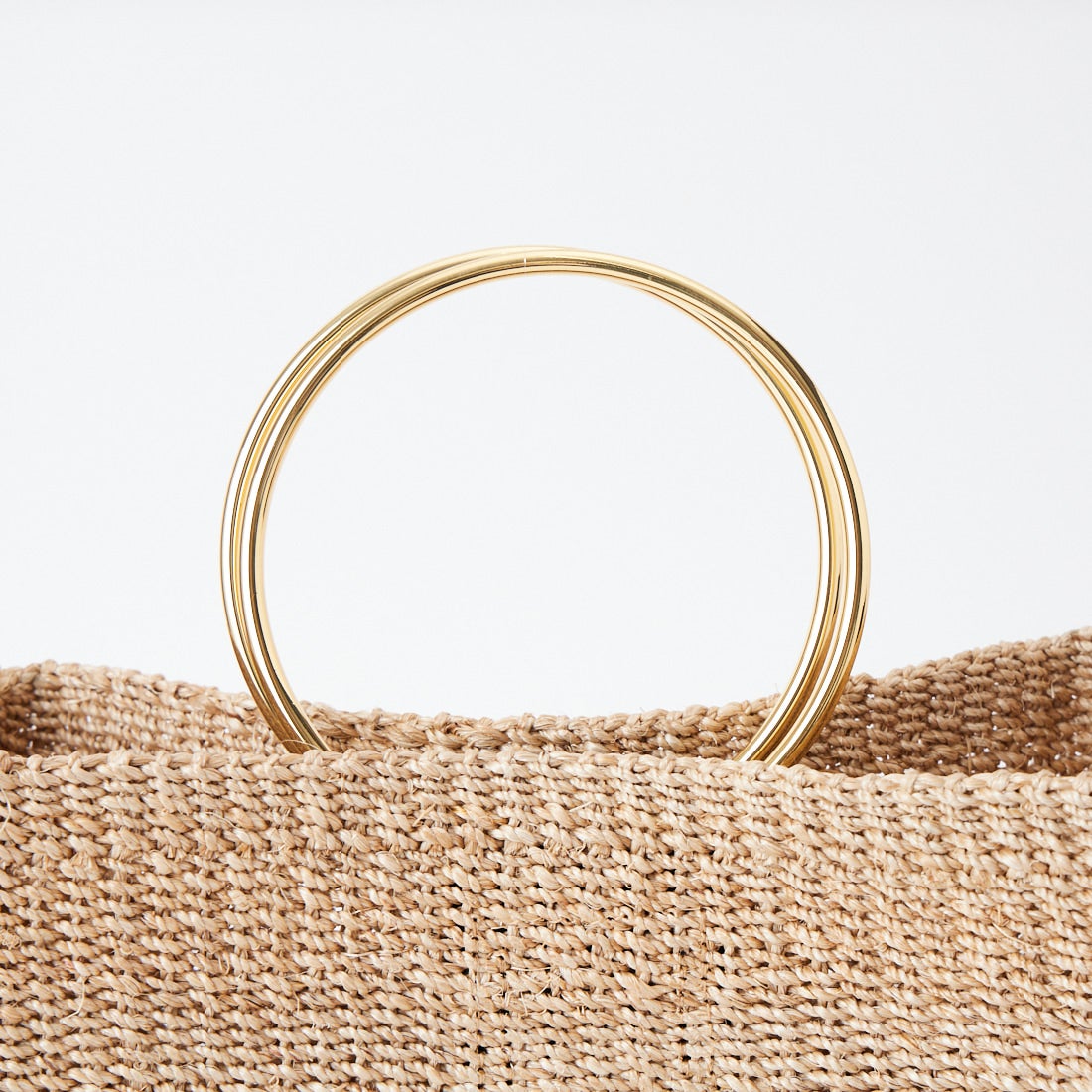 COTTO [コット] アバカスクエアハンドバッグ [CBK25-SS05] NATURAL/BK