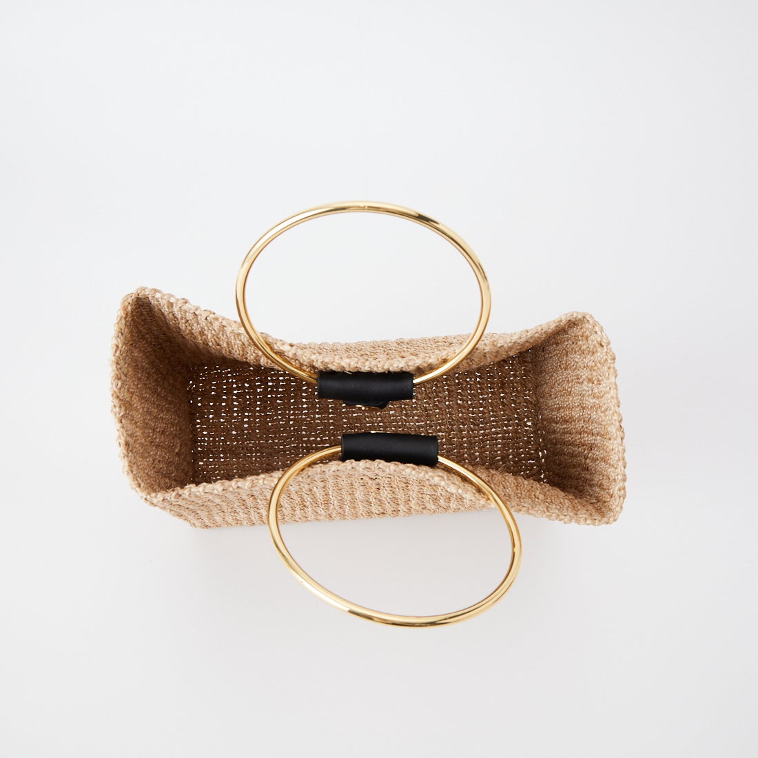 COTTO [コット] アバカスクエアハンドバッグ [CBK25-SS05] NATURAL/BK