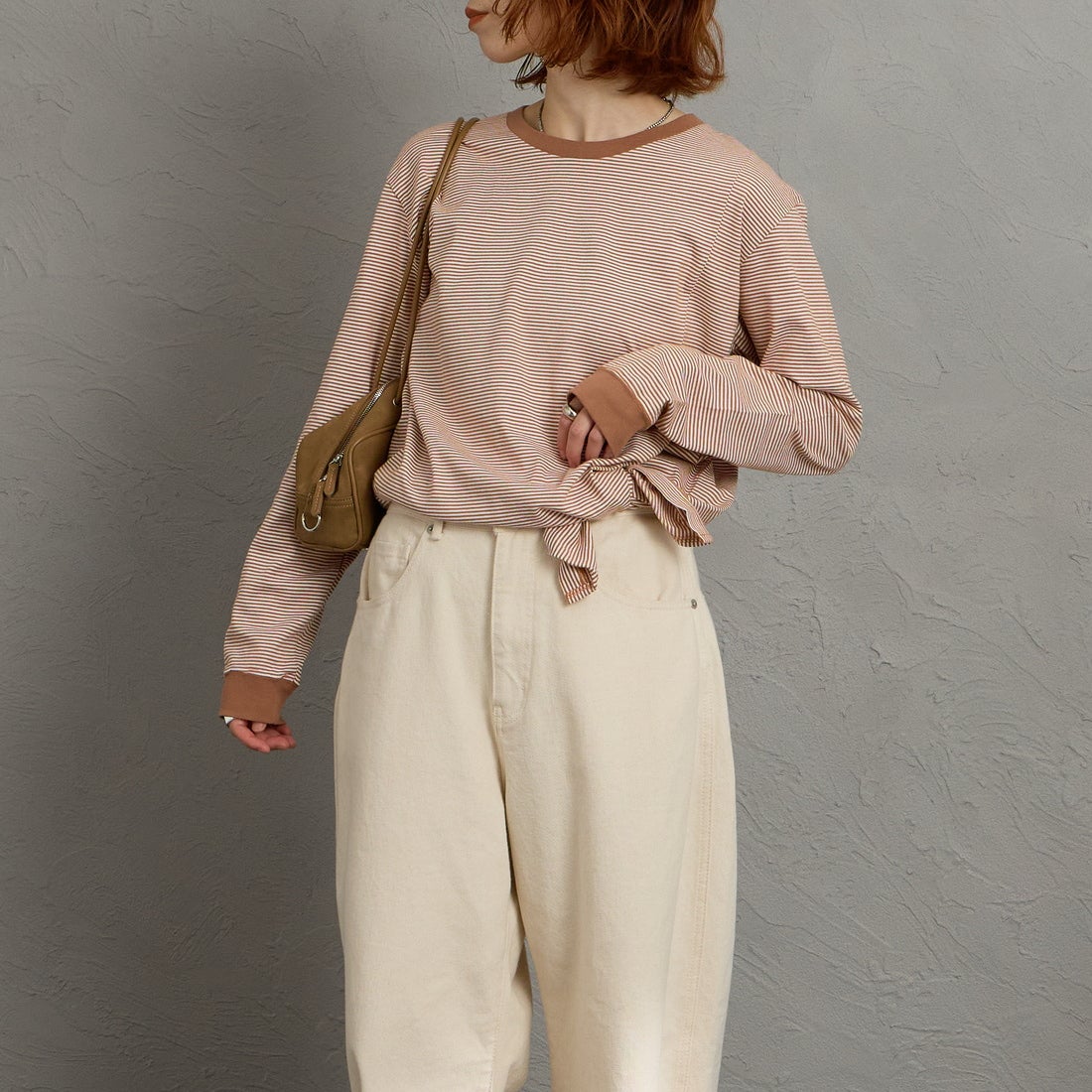 BROWN&&モデル身長：158cm 着用サイズ：F&&