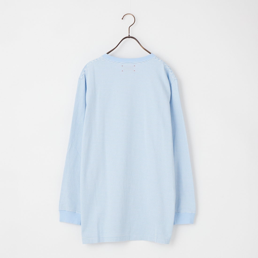 MEYAME [メヤメ] ボーダースリットロングスリーブTシャツ [MEY-2327] BLUE