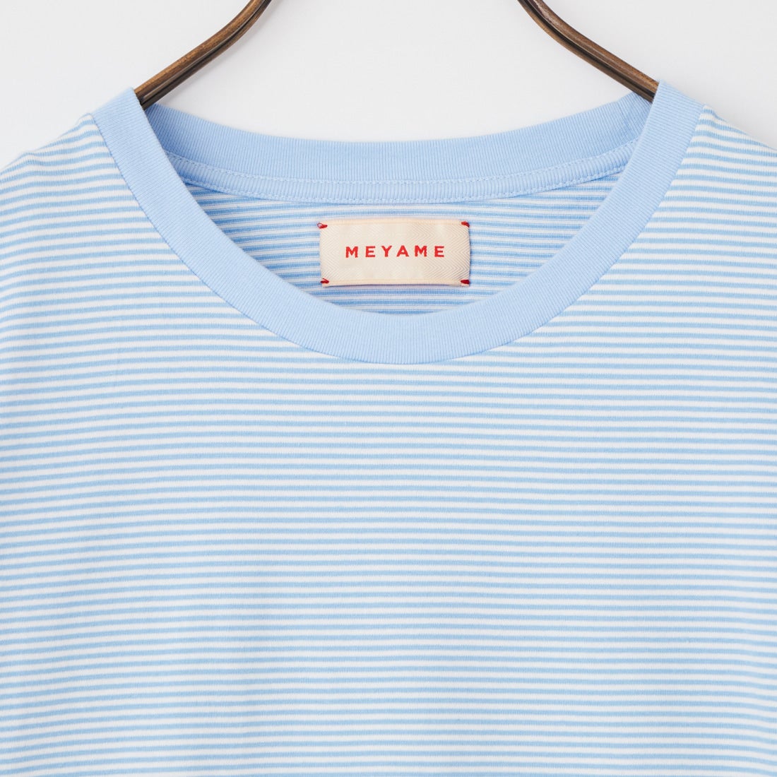 MEYAME [メヤメ] ボーダースリットロングスリーブTシャツ [MEY-2327] BLUE