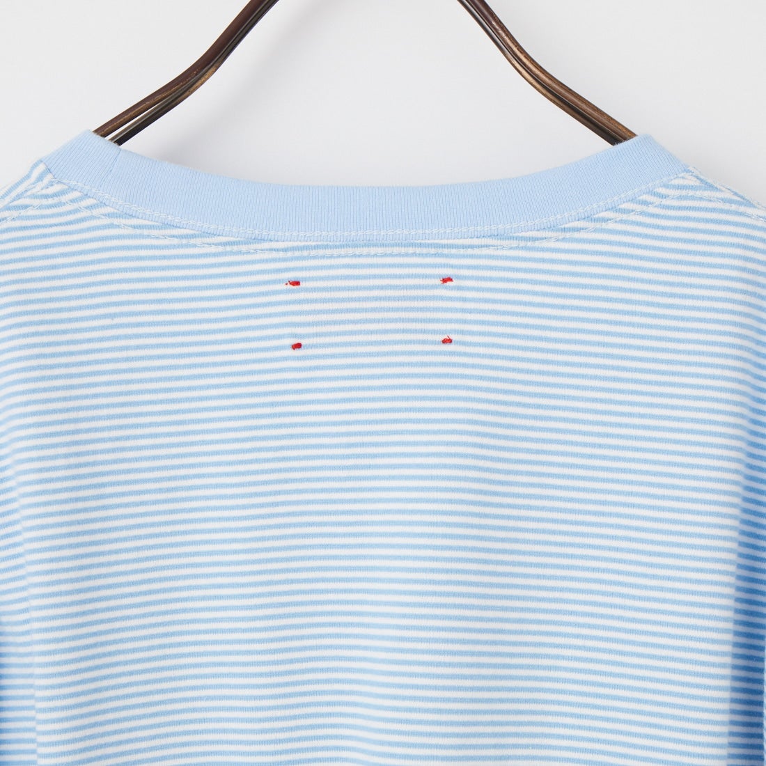 MEYAME [メヤメ] ボーダースリットロングスリーブTシャツ [MEY-2327] BLUE