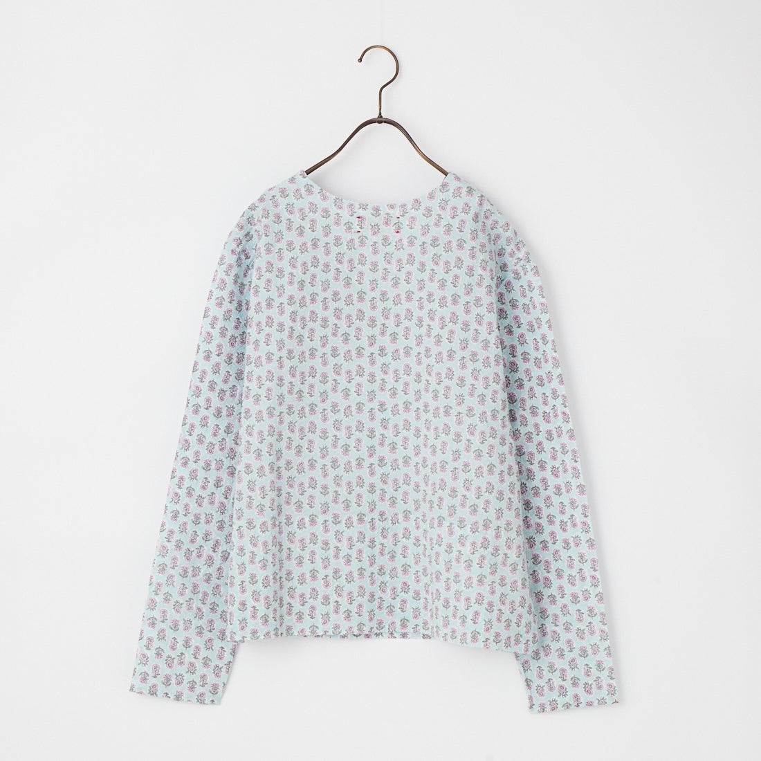 MEYAME [メヤメ] コットンプリントブラウス [MEY-2377] BLUE