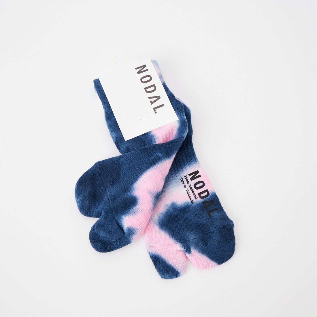NODAL [ノーダル] タイダイアンクルソックス [ND22X001] PINK/NAVY