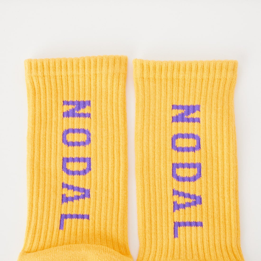 NODAL [ノーダル] NODALロゴソックス [ND21X022] YELLOW/PUR
