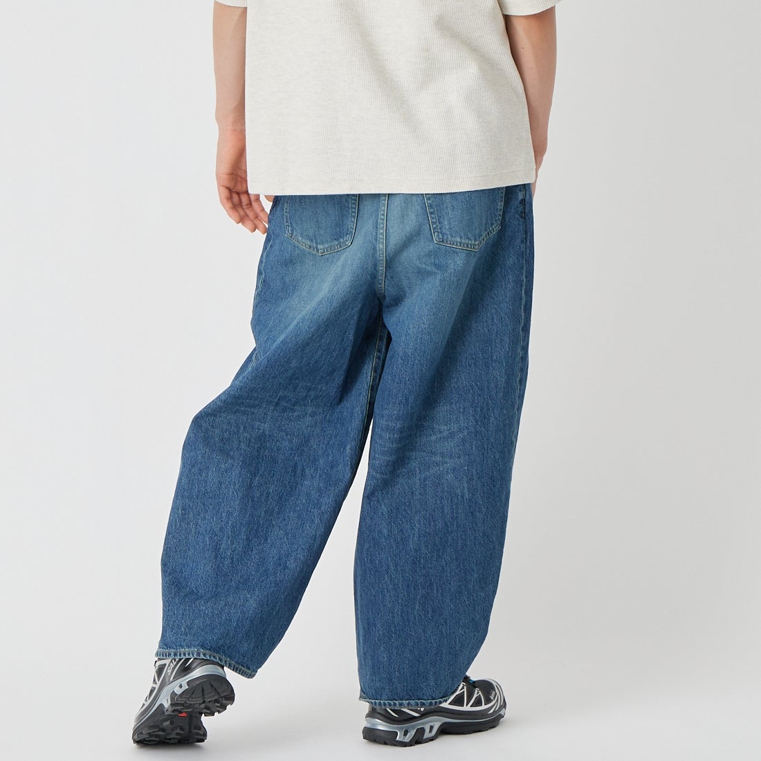 Needles [ニードルズ] デニムヒザデルジーンズ [SX201] A INDIGO &&モデル身長：177cm 着用サイズ：XS&&