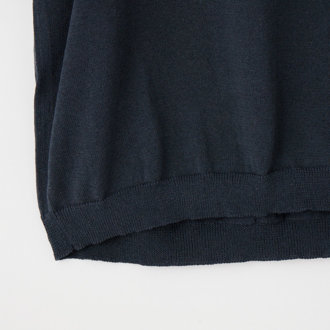 STILL BY HAND [スティルバイハンド] ハーフスリーブニットTシャツ [KN02261] TEAL BLUE