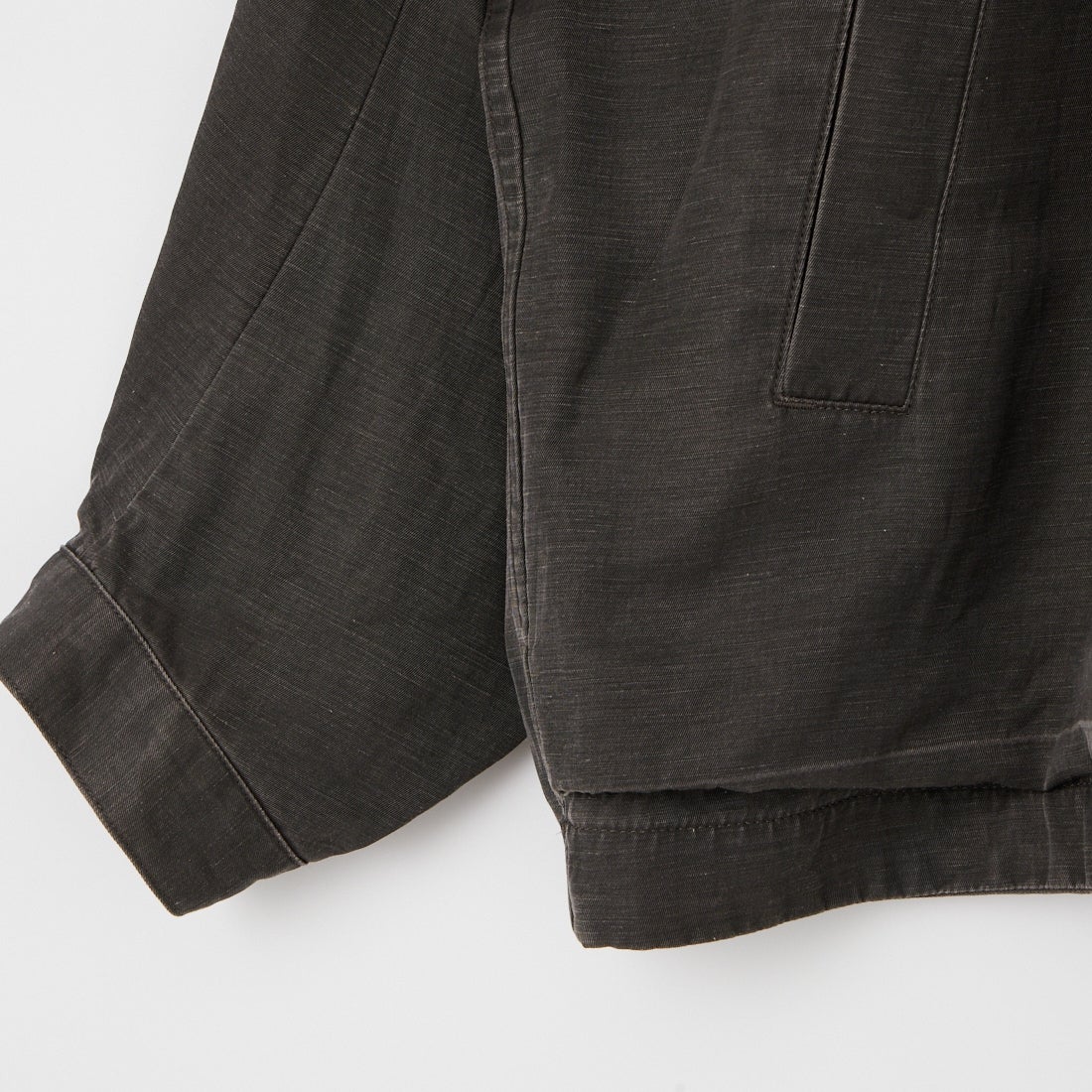 STILL BY HAND [スティルバイハンド] ピグメントプリント ジップアップブルゾン [BL05261] DUSTY GREY