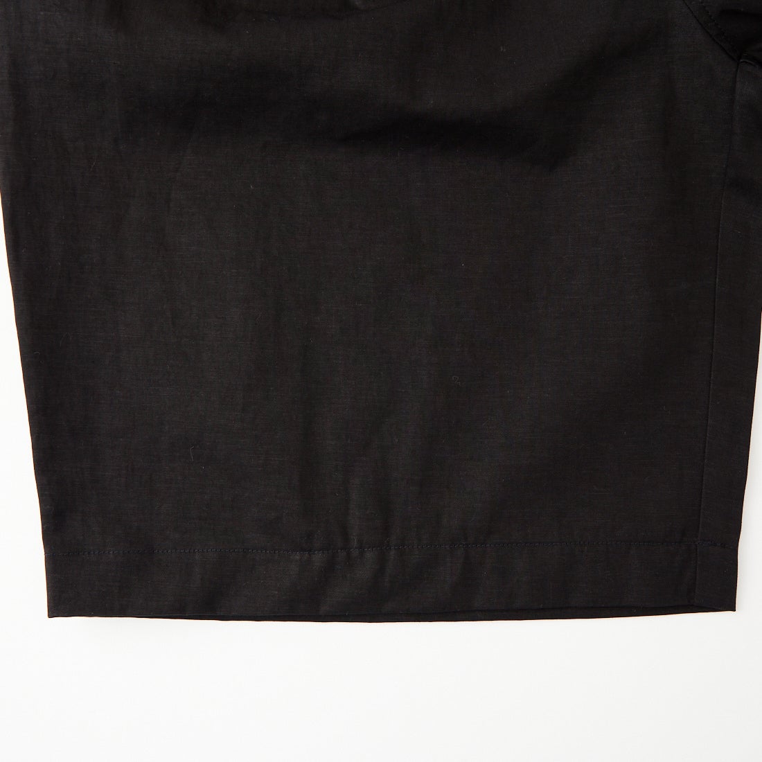STILL BY HAND [スティルバイハンド] リネンミックスワイドショーツ [PT10261] BLACK