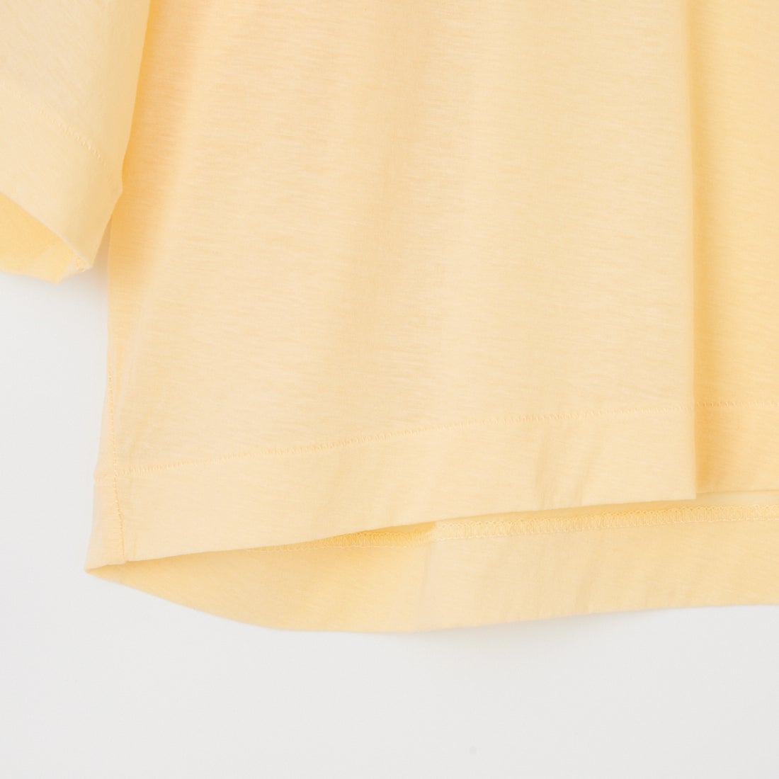 UNFIL [アンフィル] ツイストコットン シアージャージークロップドTシャツ [WXSP-UW122] VANILLA