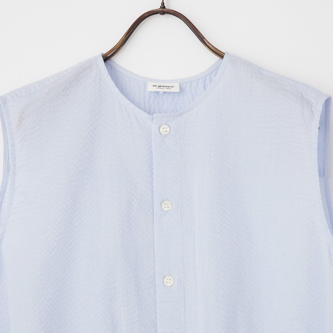 le glazik [ルグラジック] スリーブレスシャツ [LG-B0465LOC] SAX