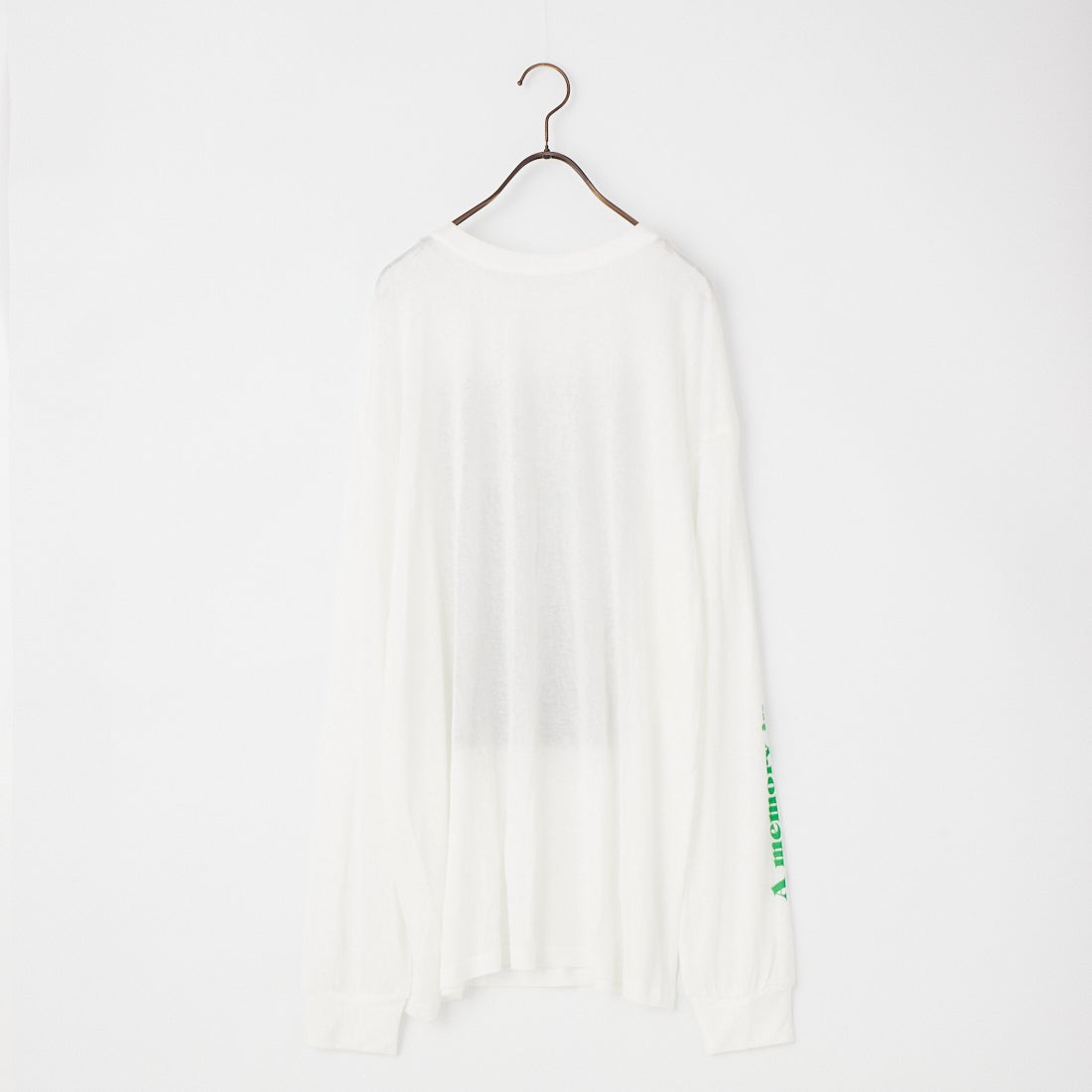 WHYTO. [ホワイト] 2WAYシアープリントロングTシャツ [WHT26HCS4013] OFFWHITE