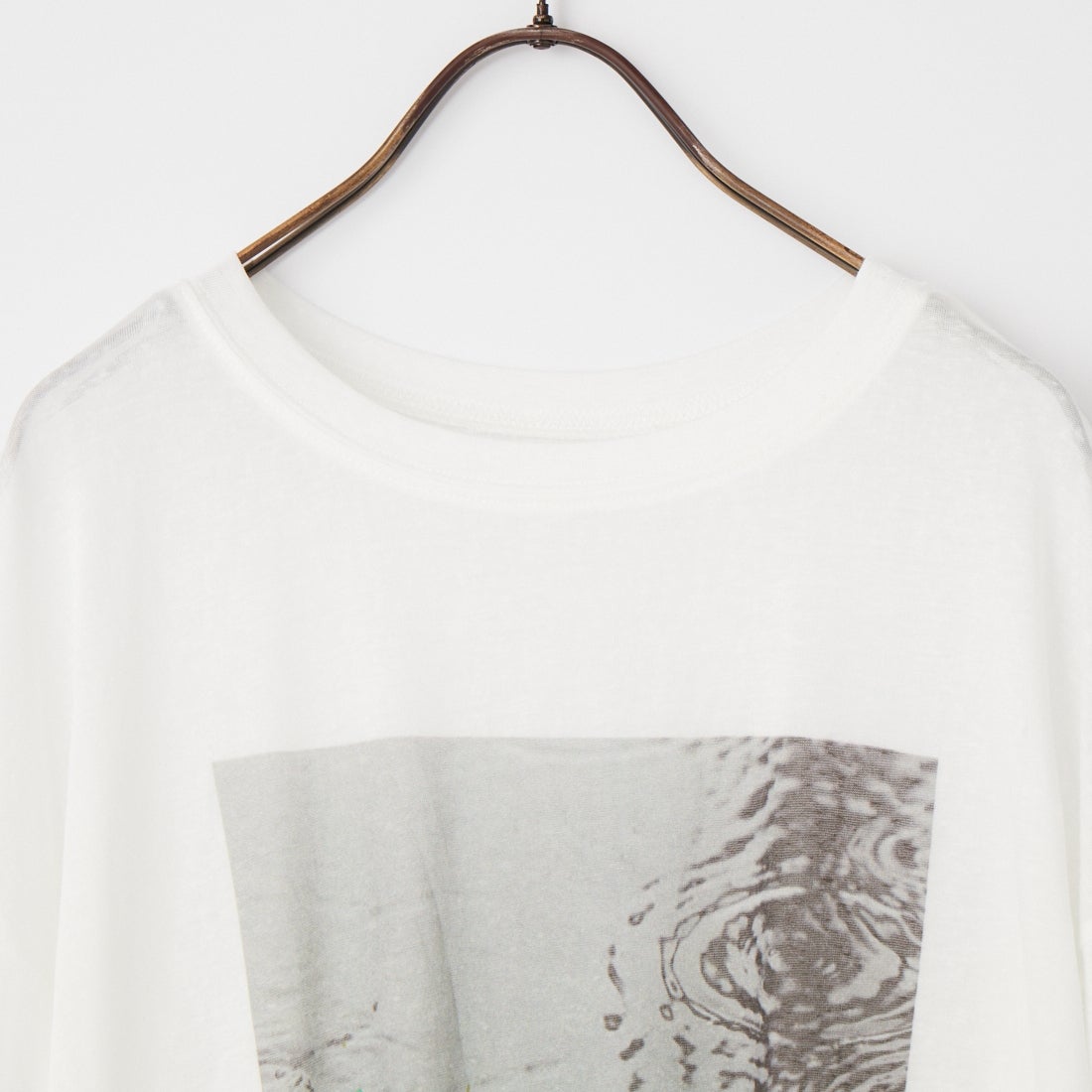 WHYTO. [ホワイト] 2WAYシアープリントロングTシャツ [WHT26HCS4013] OFFWHITE