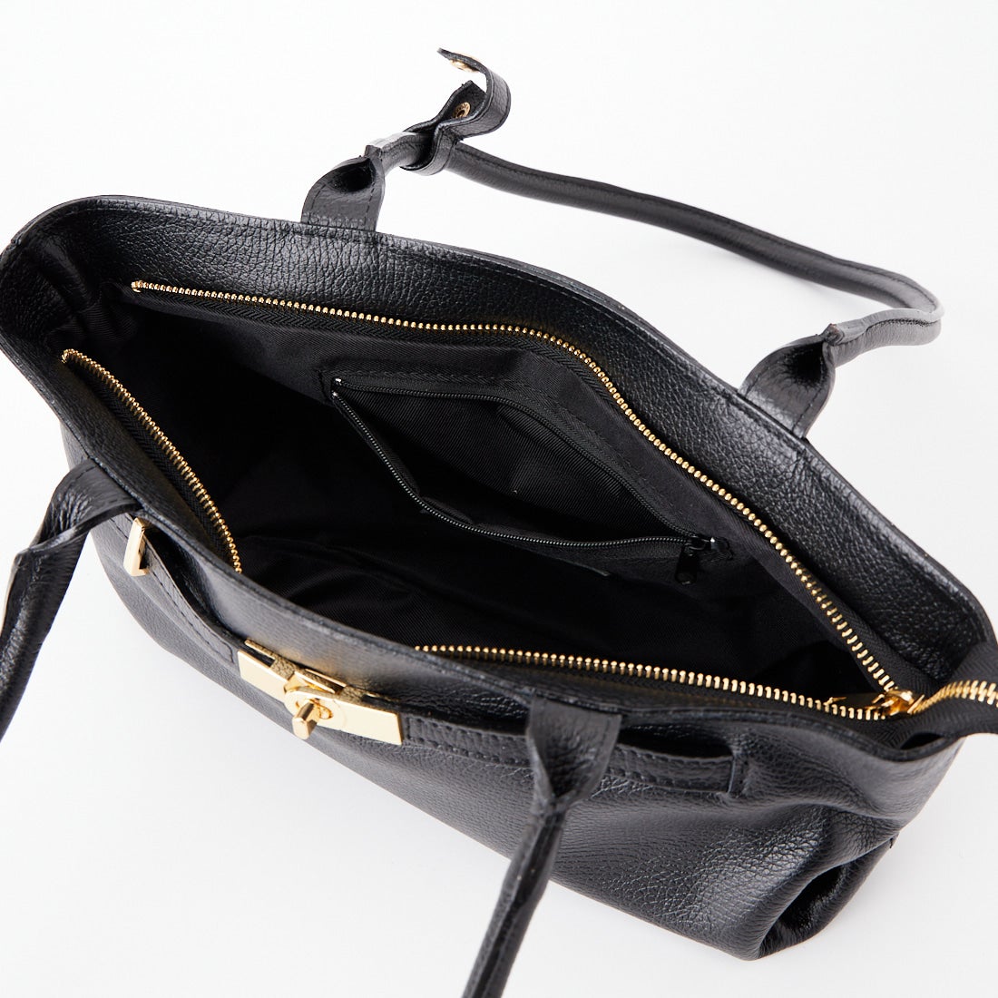 AULENTTI [オウレンティ] ロングハンドルレザーバッグ [DI-3886-DO] D28 NERO