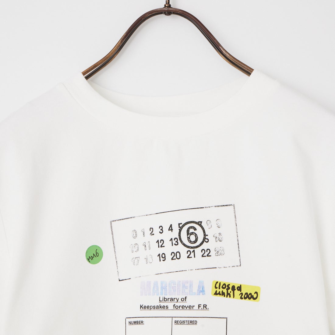 MM6 Maison Margiela [エムエムシックス メゾン マルジェラ] スタンププリントTシャツ [S52GC0360-M20185] 100 WHITE