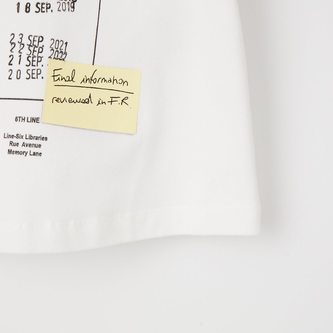 MM6 Maison Margiela [エムエムシックス メゾン マルジェラ] スタンププリントTシャツ [S52GC0360-M20185] 100 WHITE