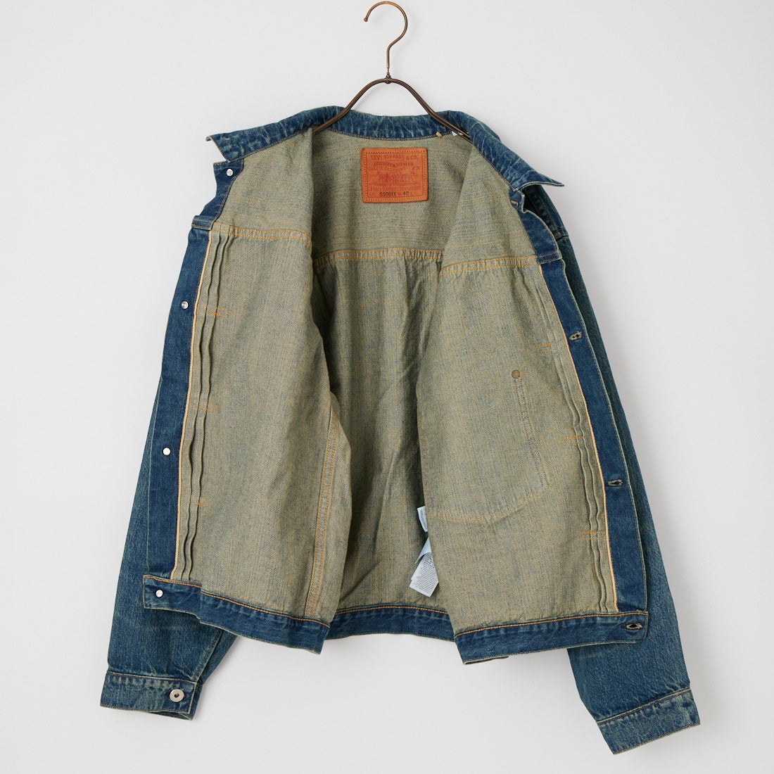 Levi's 00s フロッキー加工 デニム トラッカー ジャケット LEVIS Vintage Clothing [リーバイス ヴィンテージ クロージング] WW2