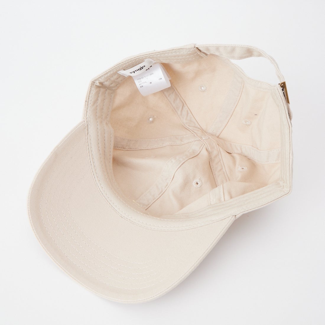 syngja [シンギア] ロゴ刺繍キャップ [SYOT-2609] BEIGE