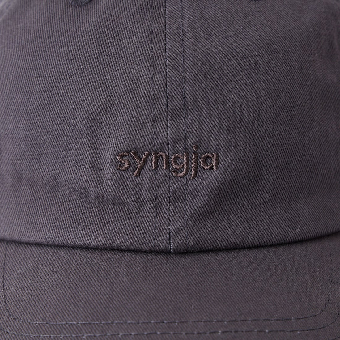 syngja [シンギア] ロゴ刺繍キャップ [SYOT-2609] CHARCOAL G