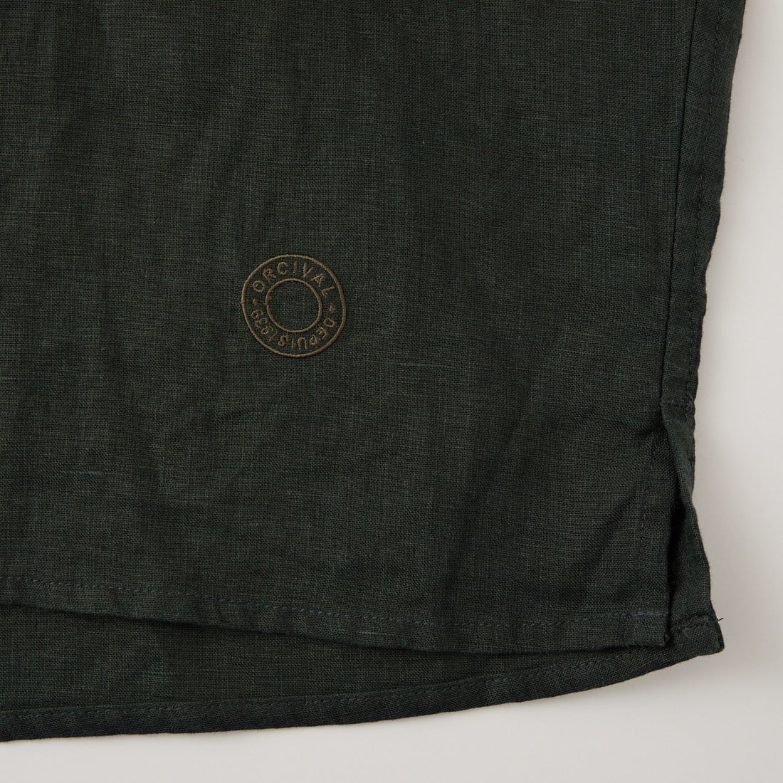 ORCIVAL [オーシバル] ノースリーブリネンシャツ [OR-B0360YLM] CHARCOAL
