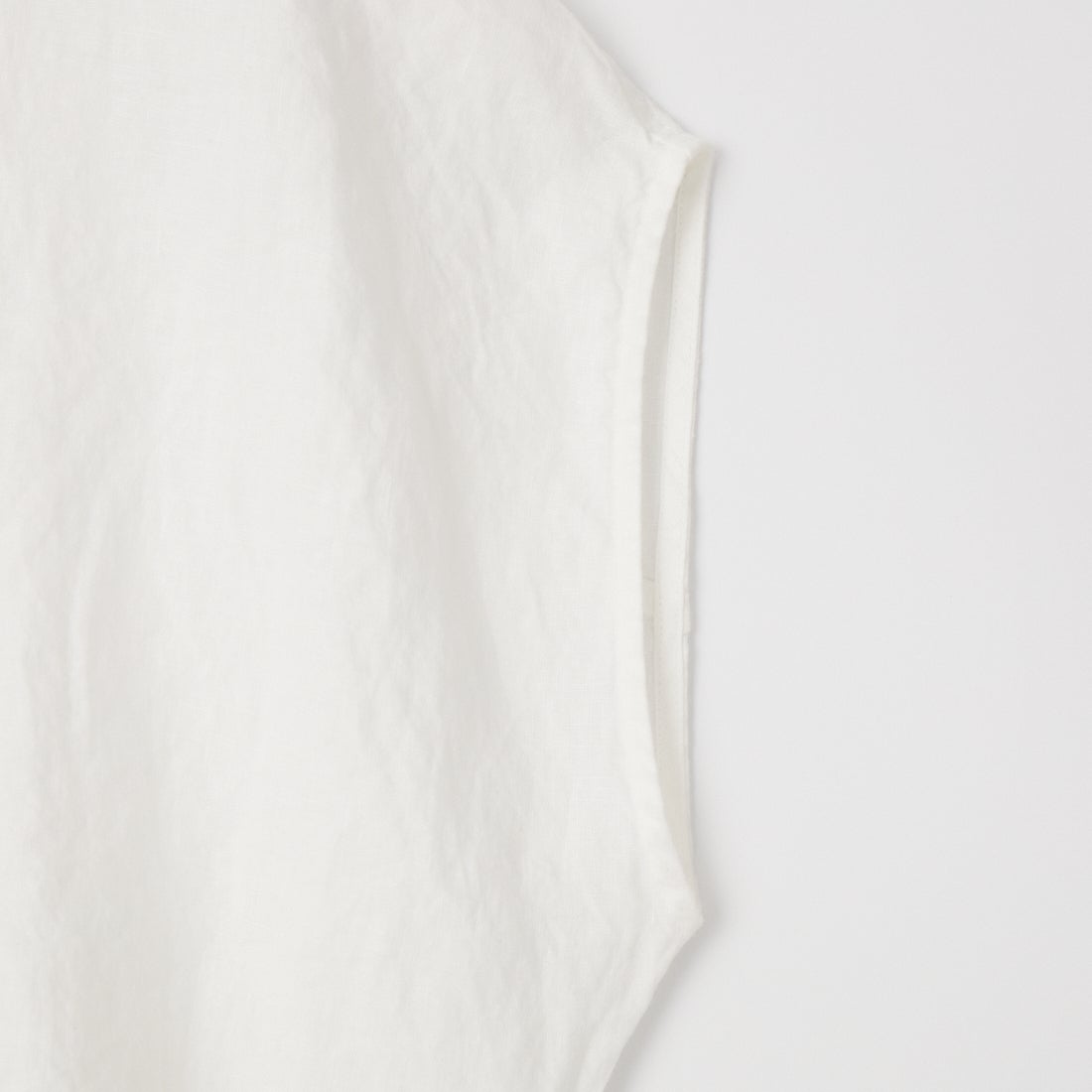 ORCIVAL [オーシバル] ノースリーブリネンシャツ [OR-B0360YLM] OFF WHITE