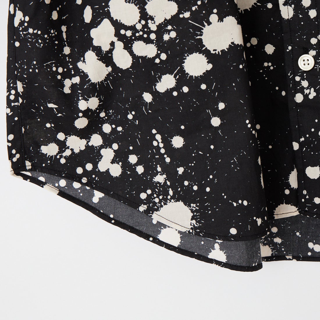 ILL ONE EIGHTY [イル ワンエイティ] スプラッシュボタンダウンシャツ [ILL261-04] BLACK