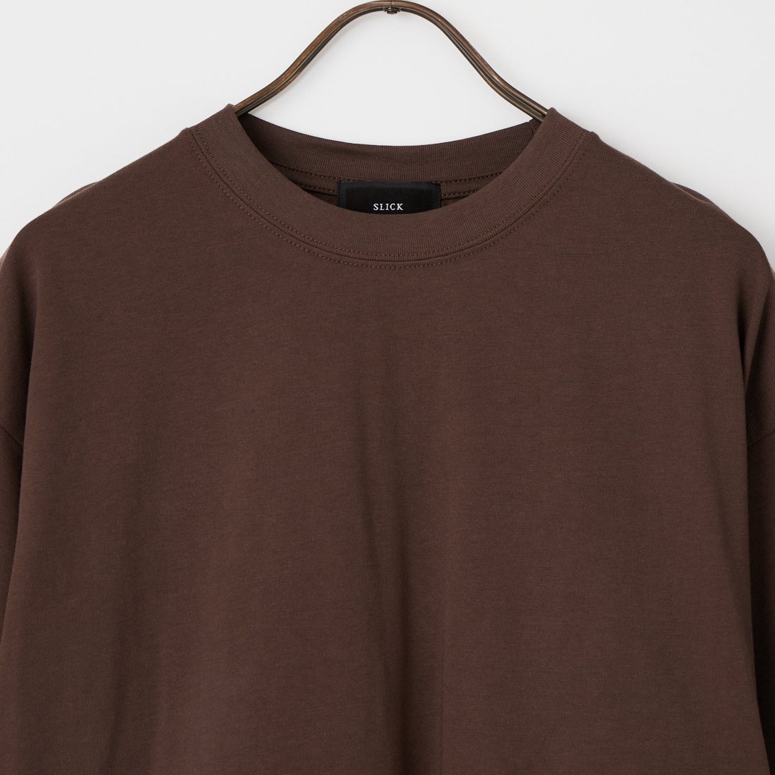 SLICK [スリック] 30/2 コンパクトヤーン ドローストリングTシャツ [5230236] 501 BROWN