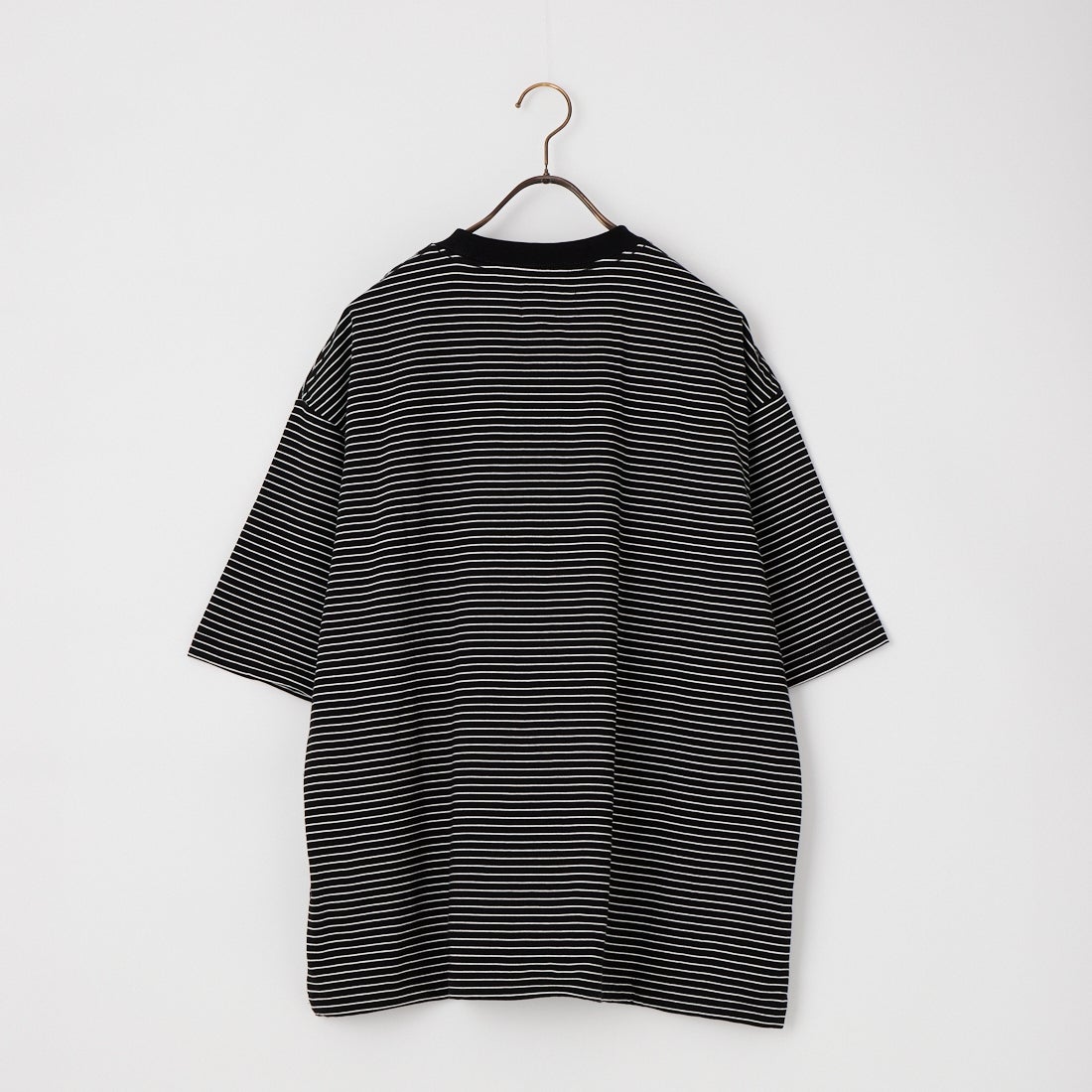 SLICK [スリック] 30/2 マイクロボーダー ドローストリングTシャツ [5230237] 701 BLACK