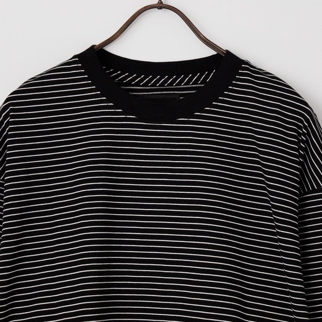 SLICK [スリック] 30/2 マイクロボーダー ドローストリングTシャツ [5230237] 701 BLACK