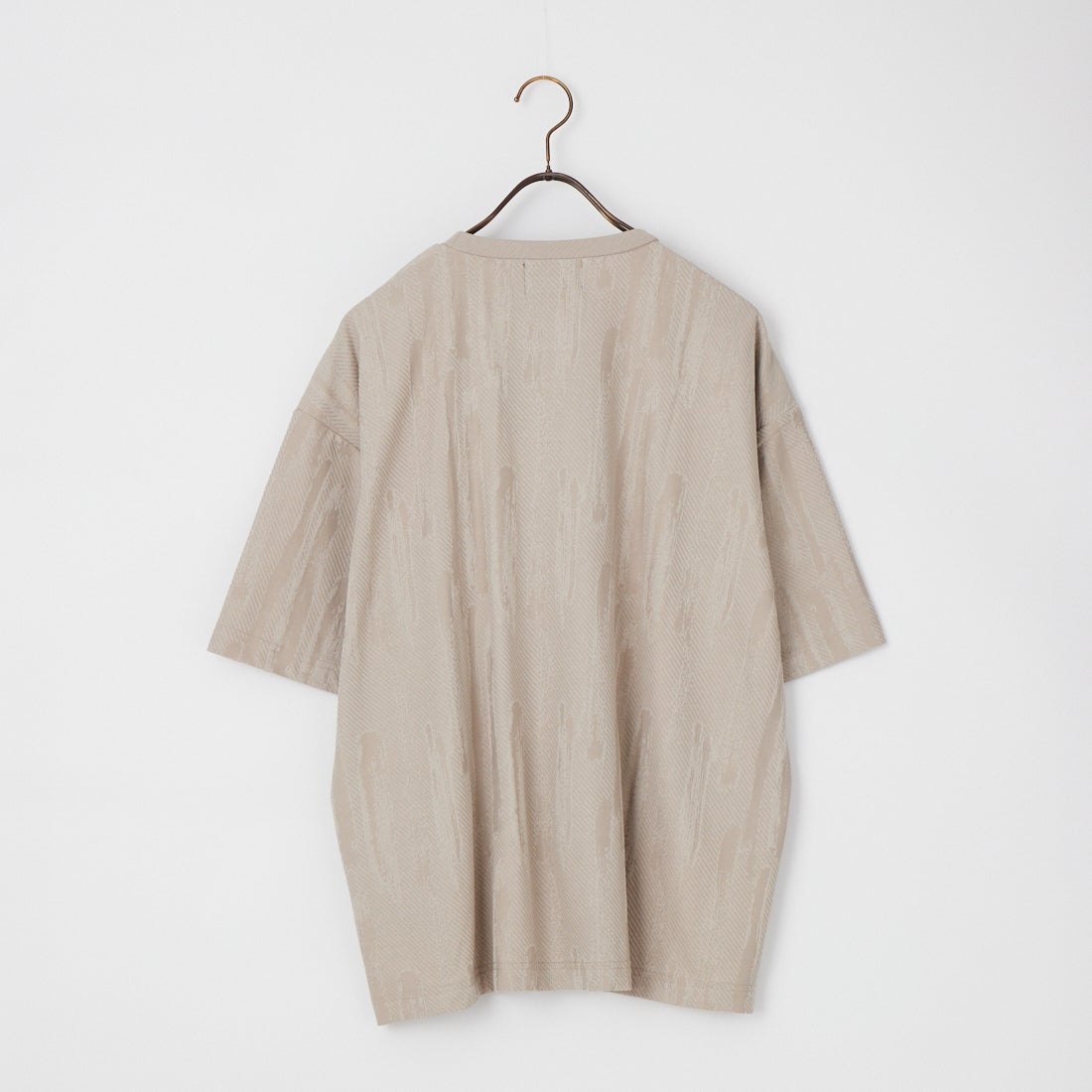 SLICK [スリック] アブストラクト ジャカードTシャツ [5230240] 520 GRAY B