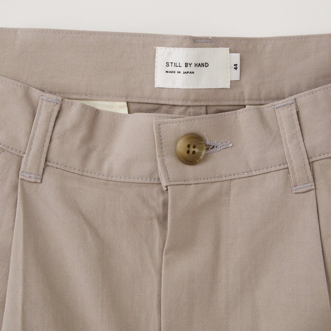 STILL BY HAND [スティルバイハンド] 別注 コットンリネンツイルパンツ [2601JF-EX05-JF] TAUPE