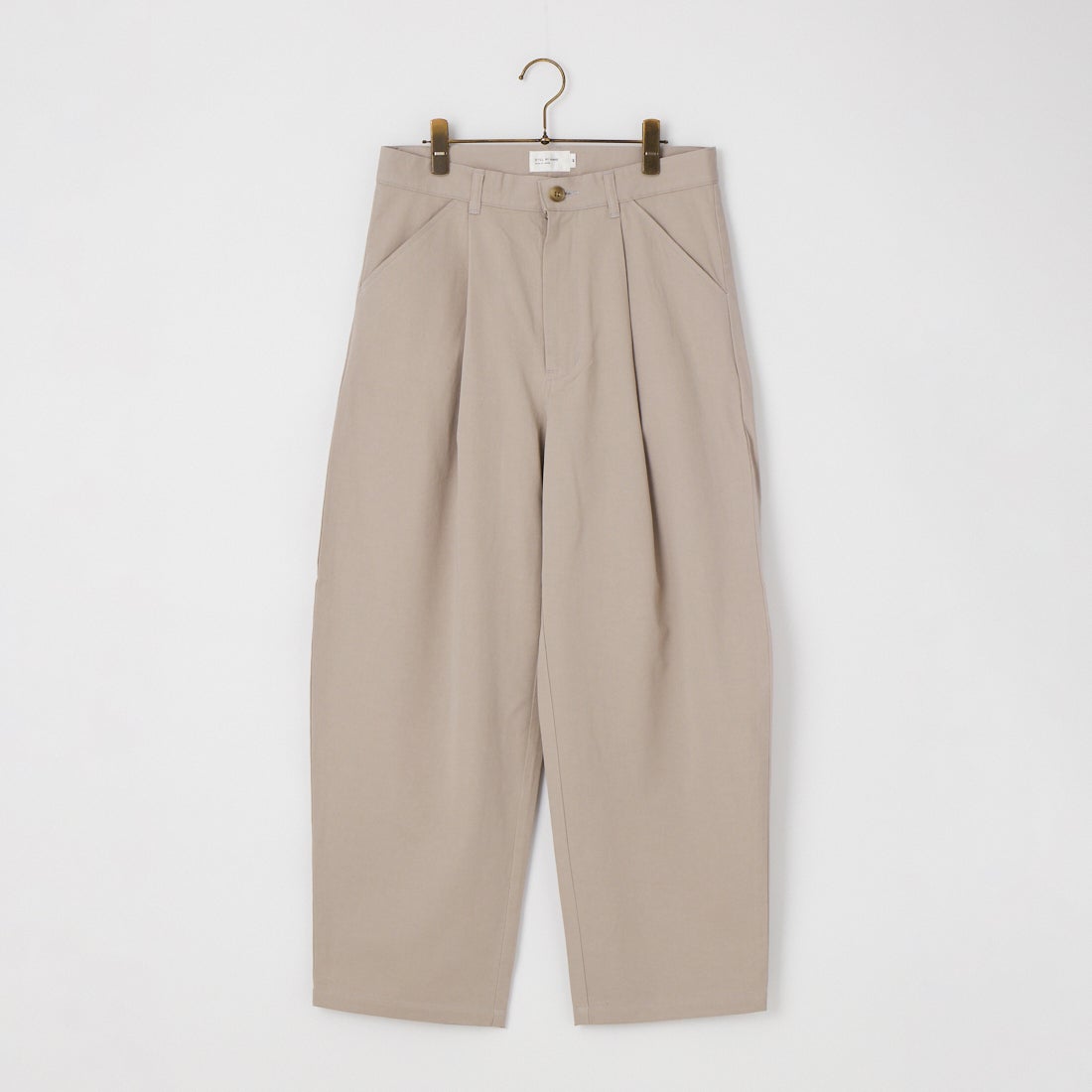 STILL BY HAND [スティルバイハンド] 別注 コットンリネンツイルパンツ [2601JF-EX05-JF] TAUPE