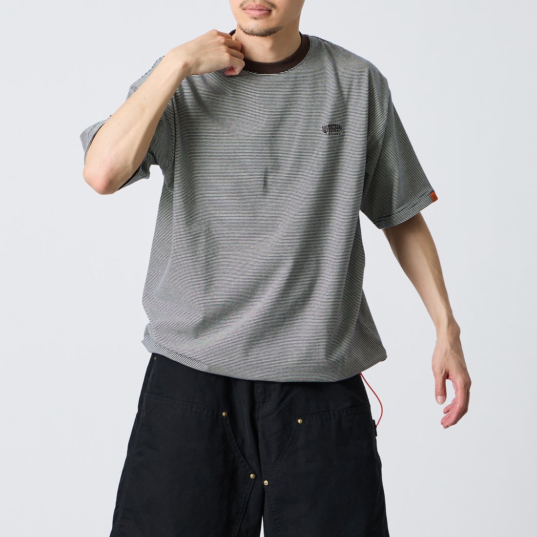 NVY.BRN&&モデル身長：168cm 着用サイズ：M&&
