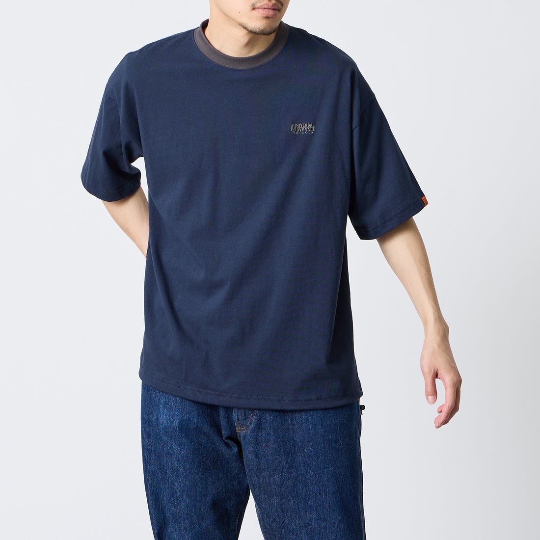 NVY/CHR&&モデル身長：168cm 着用サイズ：M&&