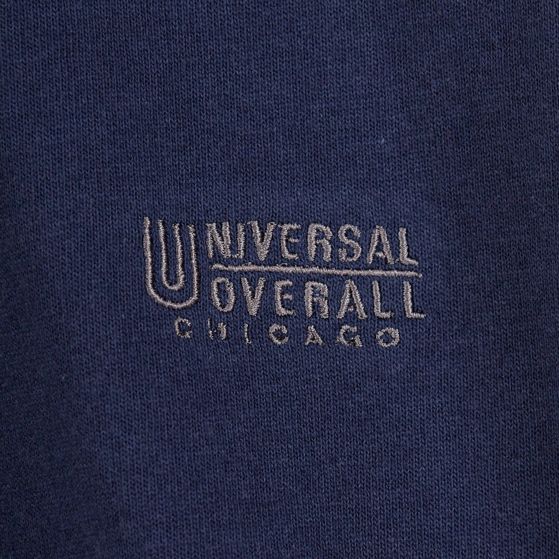 UNIVERSAL OVERALL [ユニバーサルオーバーオール] 別注 ドローコード付き ワイドシルエットTシャツ [U2613282IN-JF] NVY/CHR