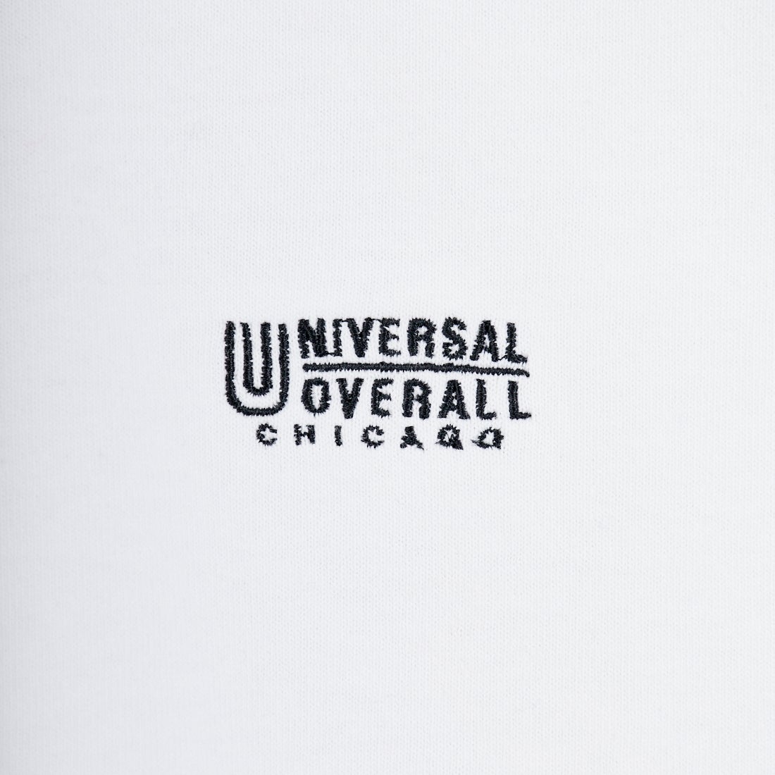 UNIVERSAL OVERALL [ユニバーサルオーバーオール] 別注 ドローコード付き ワイドシルエットTシャツ [U2613282IN-JF] WHITE