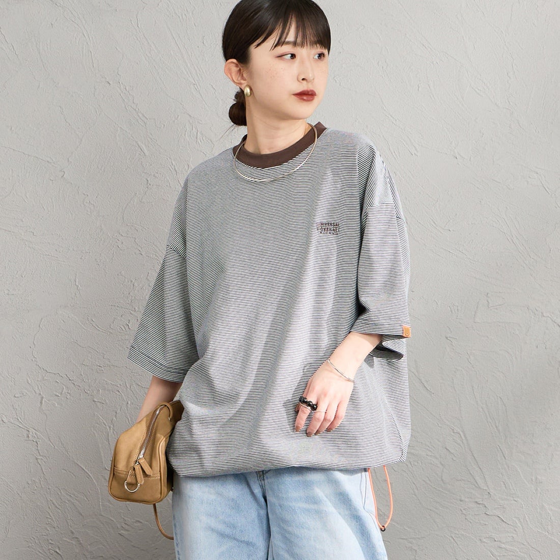 NVY.BRN&&モデル身長：150cm 着用サイズ：S&&