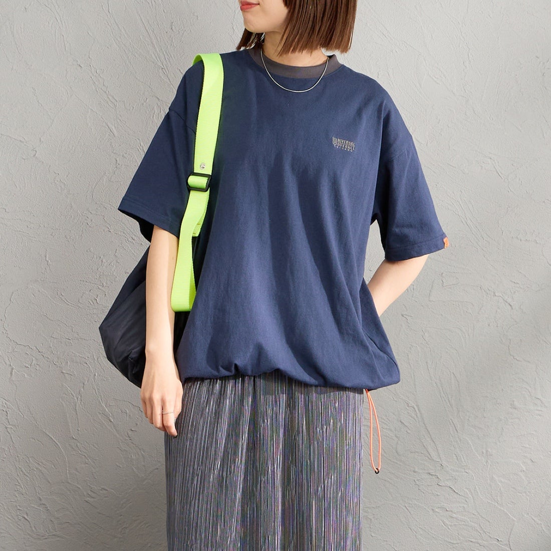 NVY/CHR&&モデル身長：159cm 着用サイズ：S&&