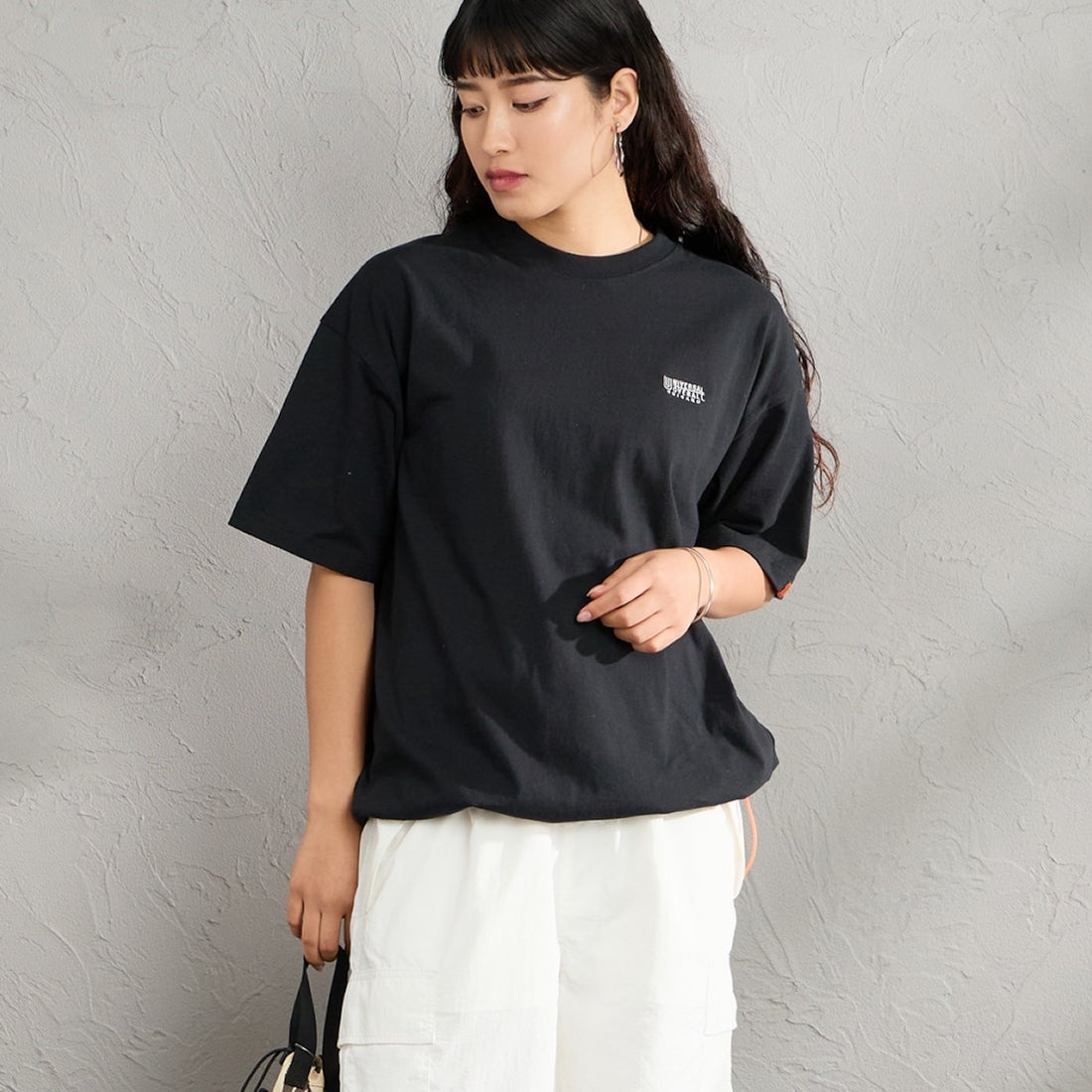 BLACK&&モデル身長：162cm 着用サイズ：S&&