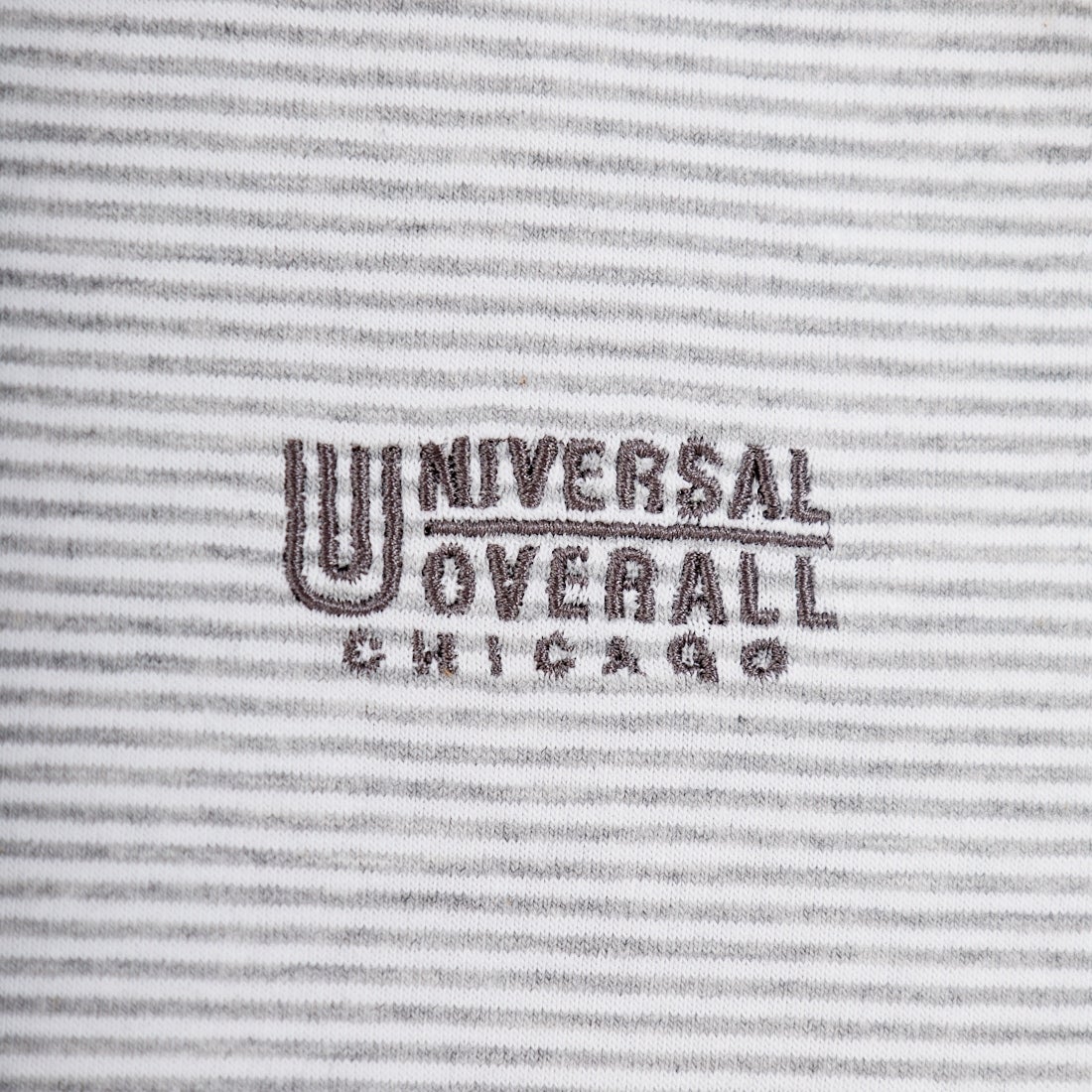 UNIVERSAL OVERALL [ユニバーサルオーバーオール] 別注 ドローコード付き ワイドシルエットTシャツ [U2613282IN-JF] GRY.CHR