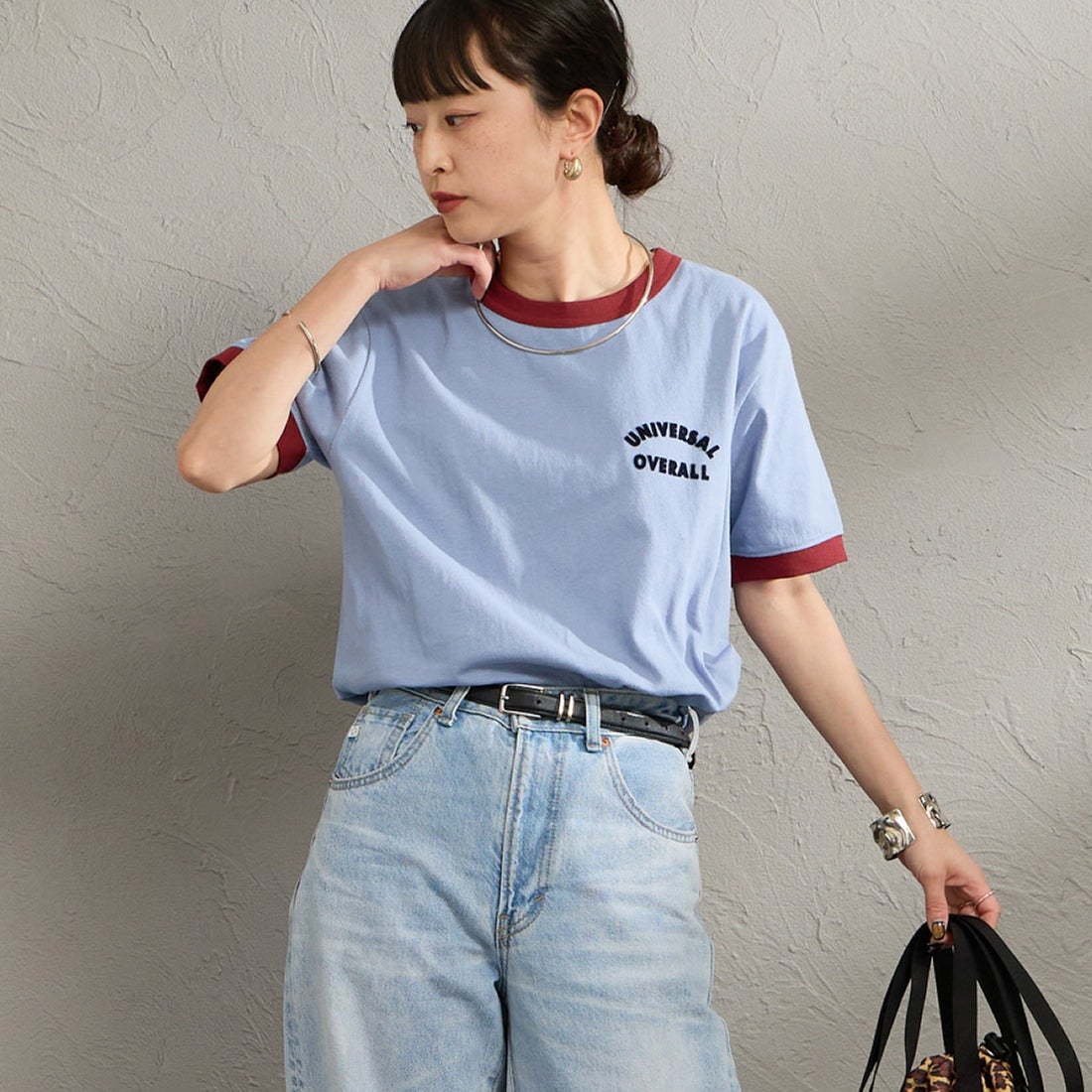 B.GREY&&モデル身長：150cm 着用サイズ：F&&