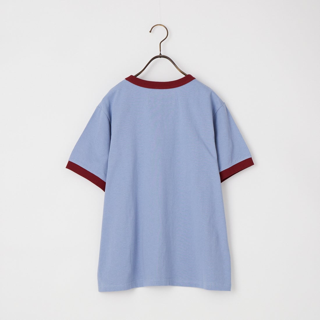 UNIVERSAL OVERALL [ユニバーサルオーバーオール] 別注 ロゴプリント リンガーTシャツ [U2613209IN-JF] B.GREY